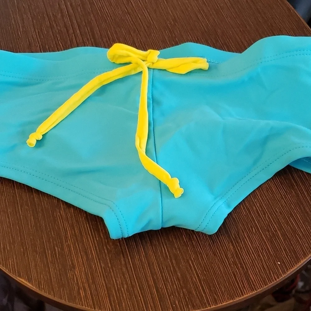 DC Comics Bat Girl 2 Piece Self-tie Halter Bikini Set Size 4/5